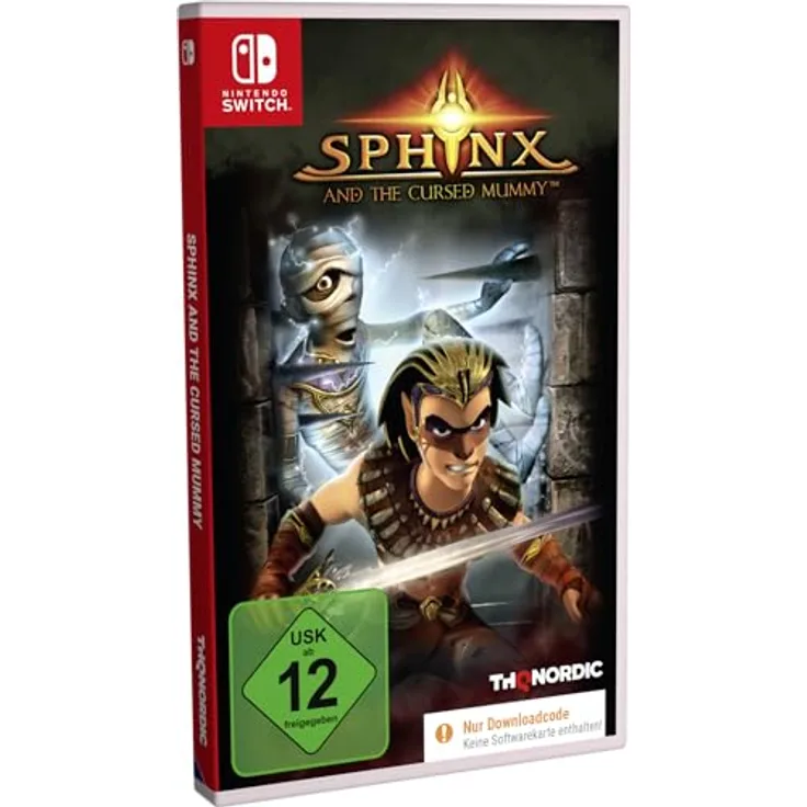 Markt + Technik Sphinx and the Cursed Mummy, Action Adventure Game für Nintendo Switch, 1 Spieler, Download Code in der Box