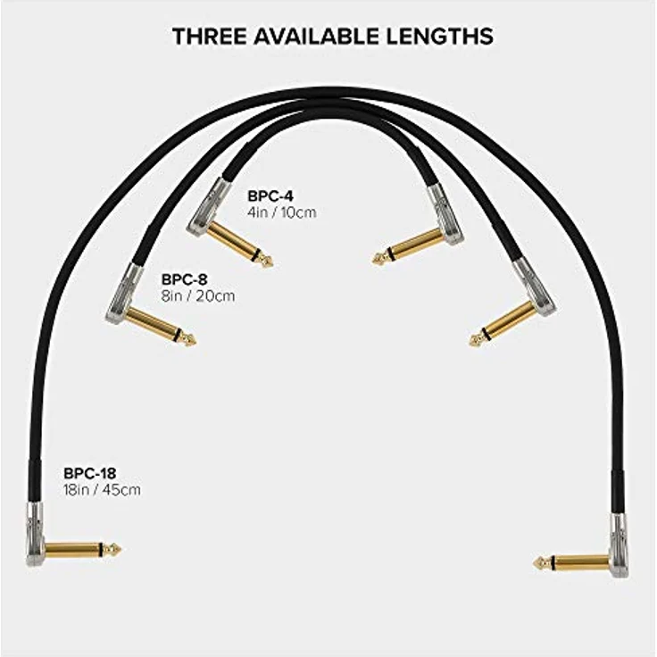 BOSS BPC-4, 10 cm Patch-Kabel für Pedale mit schlanken Pancake-Steckern, sauerstofffreies Kupfer, lebenslange Garantie – Bild 3