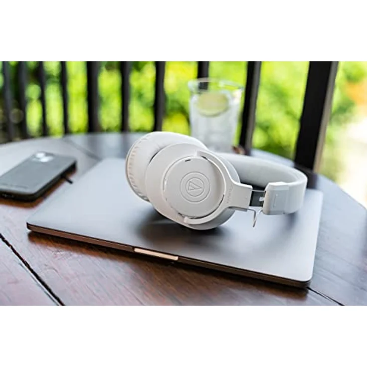 Audio-Technica ATH-M20xBT Kabelloser Kopfhörer, Weiß – Bild 5