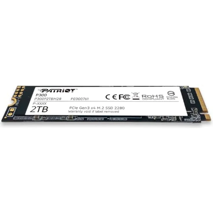 Patriot P300 - Solid-State-Disk - 2 TB - intern - M.2 2280 - PCI Express 3.0 x4 (NVMe) (P300P2TBM28) – Bild 4