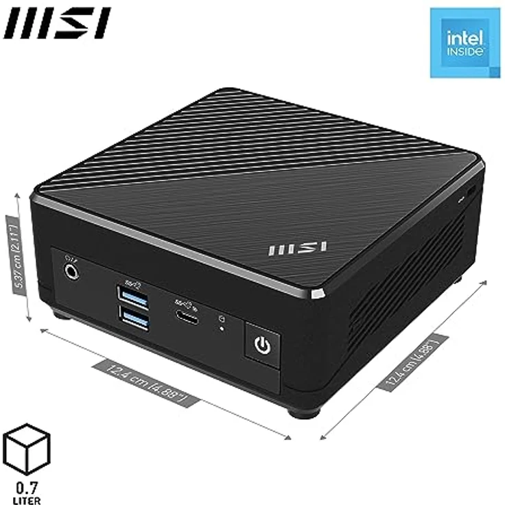 MSI Cubi N ADL-007DE N100 Mini-PC, Intel N100, 4 GB RAM, 128 GB SSD, Luftkühlung, kompakt und leise – Bild 2