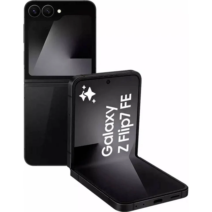 Samsung Galaxy Z Flip7 FE Smartphone, 256GB, 6,7 Zoll Dynamic AMOLED, Schwarz, Dual-SIM, 5G, IP48, 120Hz – Bild 1