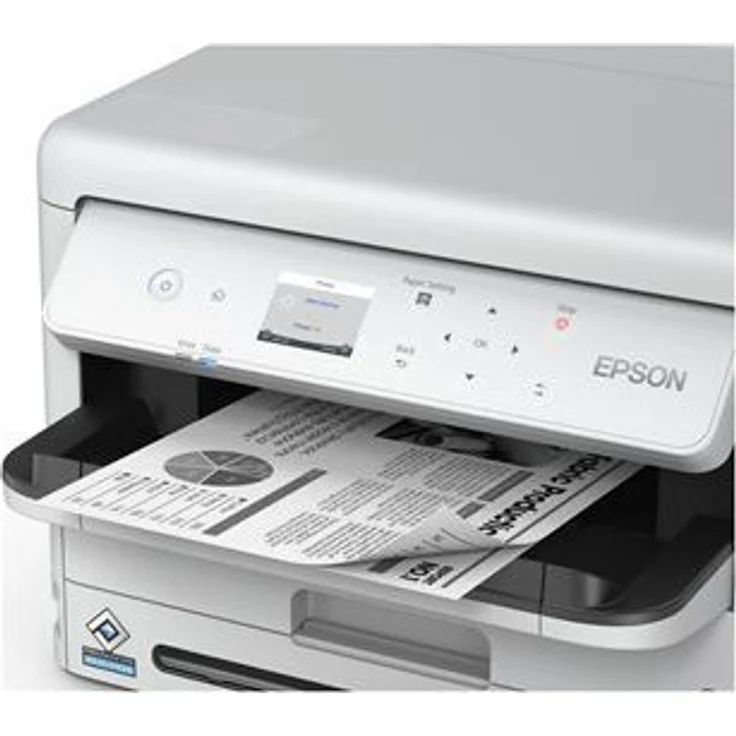 Epson WorkForce Pro WF-M5399DW Tintenstrahldrucker grau, DIN A4 nur in Schwarz, WiFi, PCL, PS3 – Bild 1