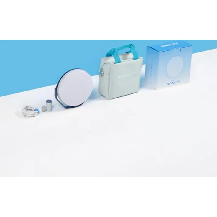 Nanlite Miro 30C RGB Runde LED Lichtpanel, 4854 Lux, CCT 2700-7500K, Midnight Blue – Bild 5