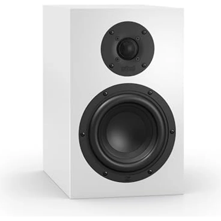 Nubert nuBoxx B-40 | Weißer Kompaktlautsprecher mit Grauer Front | 2 Wege Technik | Für Stereo-Anlage und Heimkino – Bild 1