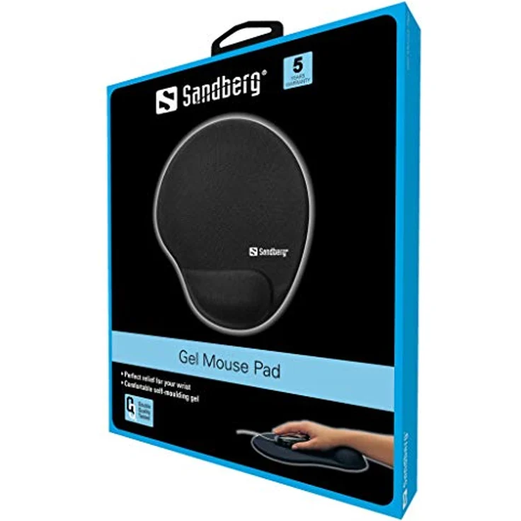 Sandberg 520-23 Gel Mauspad mit Wrist Rest schwarz – Bild 3