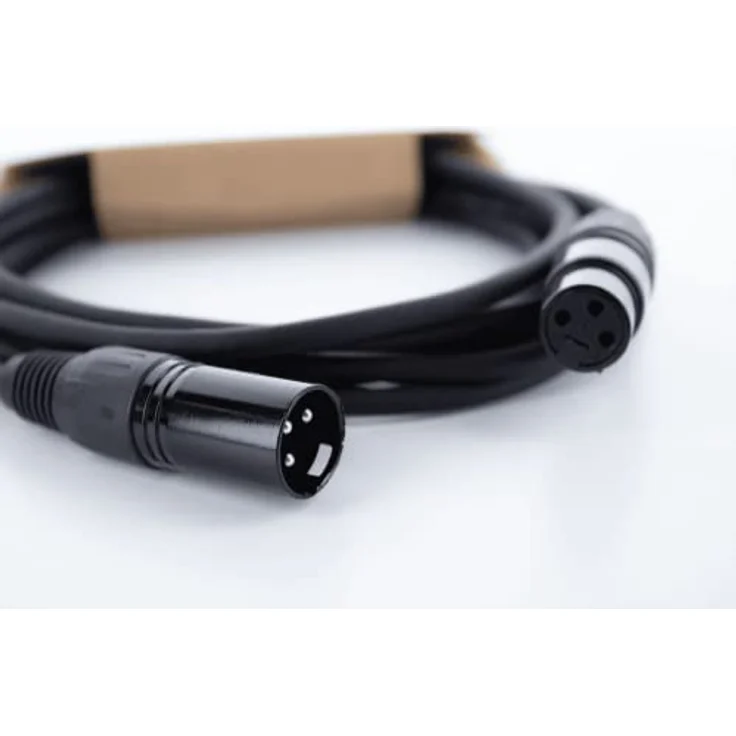 Cordial ED 10 FM, 10m XLR Verbindungskabel mit 3-poliger XLR-Buchse und -Stecker, Schwarz – Bild 4