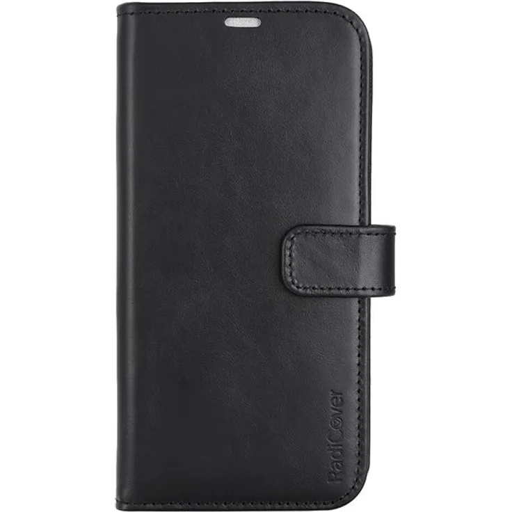 Radicover Wallet Case Anti Radiation 2in1 für iPhone 14 Plus, Schwarz, Folio Schutzhülle 17 cm (6.7)