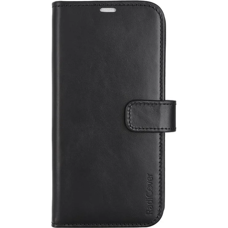 Radicover Wallet Case Anti Radiation 2in1 für iPhone 14 Plus, Schwarz, Folio Schutzhülle 17 cm (6.7)