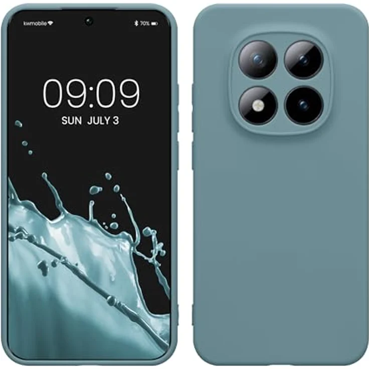 kwmobile Handyhülle für Xiaomi Redmi Note 15 Pro 5G, flexibles Silikon Case in Antique Stone, reißfest und rutschfest mit präzisen Ausschnitten – Bild 1