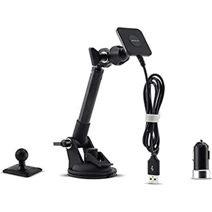 CROSSCALL X-Car Pro Autolast-Anbausatz, Schnellladung 24A (12/24V) - Saugnapfhalterung - Ausziehbarer Arm - 3M selbstklebende oder schraubbare Halterung – Bild 1