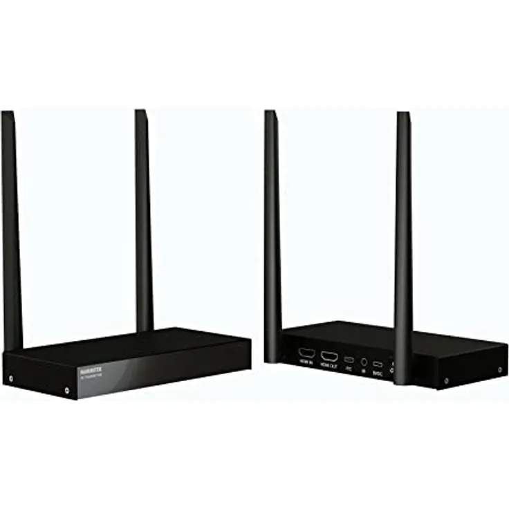 Drathlose HDMI Extender 4K - Marmitek WHE4-4K60 - Ultra HD - Flächendeckendes Bereich - Infrarot Rückgabefunktion - USB Tastatur und Maus Unterstützung