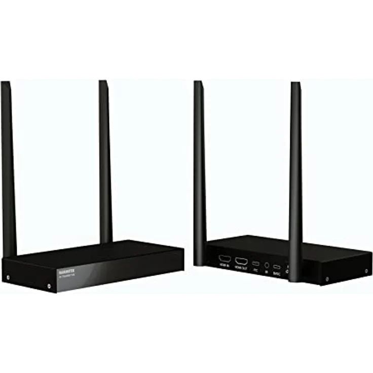 Drathlose HDMI Extender 4K - Marmitek WHE4-4K60 - Ultra HD - Flächendeckendes Bereich - Infrarot Rückgabefunktion - USB Tastatur und Maus Unterstützung – Bild 1