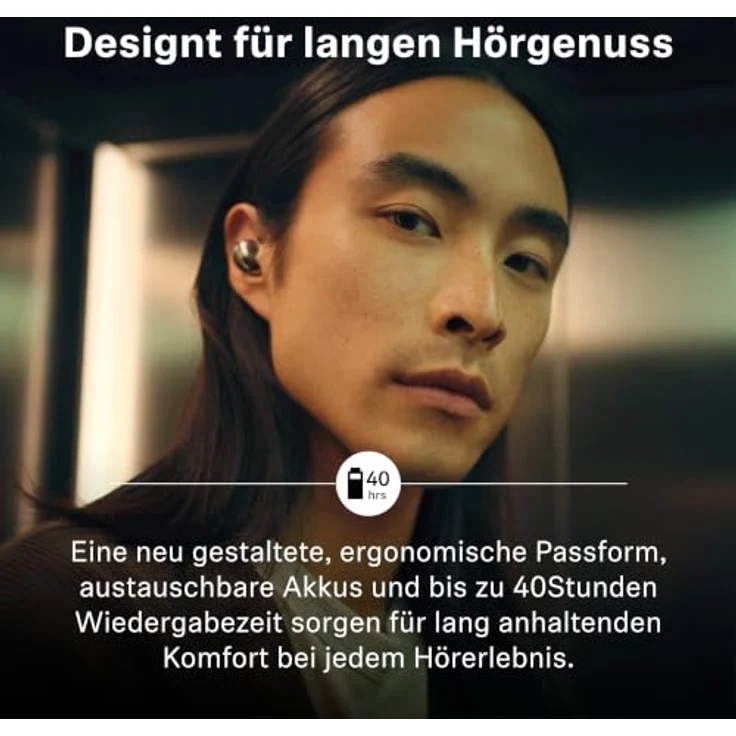 SENNHEISER Momentum True Wireless 5, In-ear Kopfhörer mit Geräuschunterdrückung, 40 Stunden Akkulaufzeit, Bluetooth Denim – Bild 4
