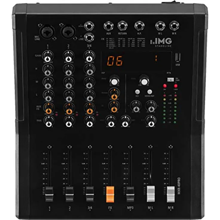 IMG Stageline MXR-40PRO 4-Kanal-Audio-Mischpult