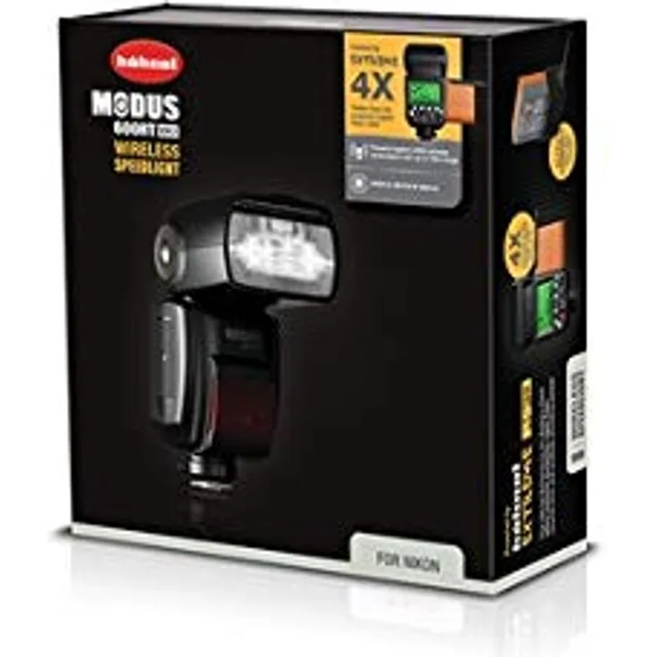 Hahnel Modus 600RT MK II Speedlight for Nikon Sklavenblitz, Schwarz, 1,5 s, Nikon, 5600 K, -7-90 °