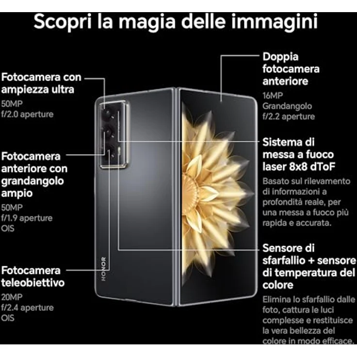 HONOR Magic V2 5G 512 GB, Dual SIM, black – Bild 2