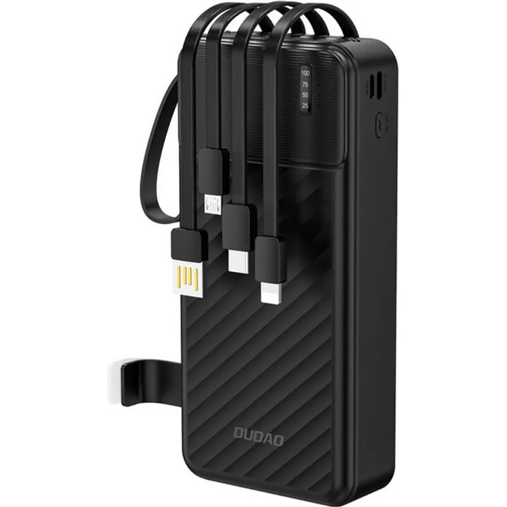 Dudao K11 PRO Powerbank 20000 mAh mit 4 integrierten Kabeln, Sicherheitsfunktion und 10 W Ausgangsleistung