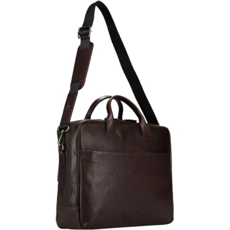Jost Glasgow Aktentasche Leder, 40 cm mit Laptopfach, braun – Bild 5