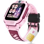 Deutsche Telekom imoo Kids Watch Z3, Smartwatch für Kinder mit GPS, Telefonfunktion, Datenschutz, wasserdicht, rosa