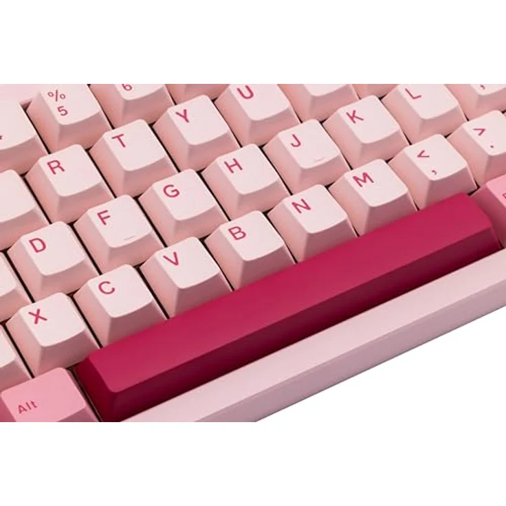 CutiePcs WOBKEY Zen 65 Mechanische Tastatur, CNC-Aluminiumgehäuse, Hot-Swappable, Tri-Mode (BT/2,4G/USB-C), RGB-Beleuchtung, QMK/VIA, Ultra Pink Gold – Bild 5