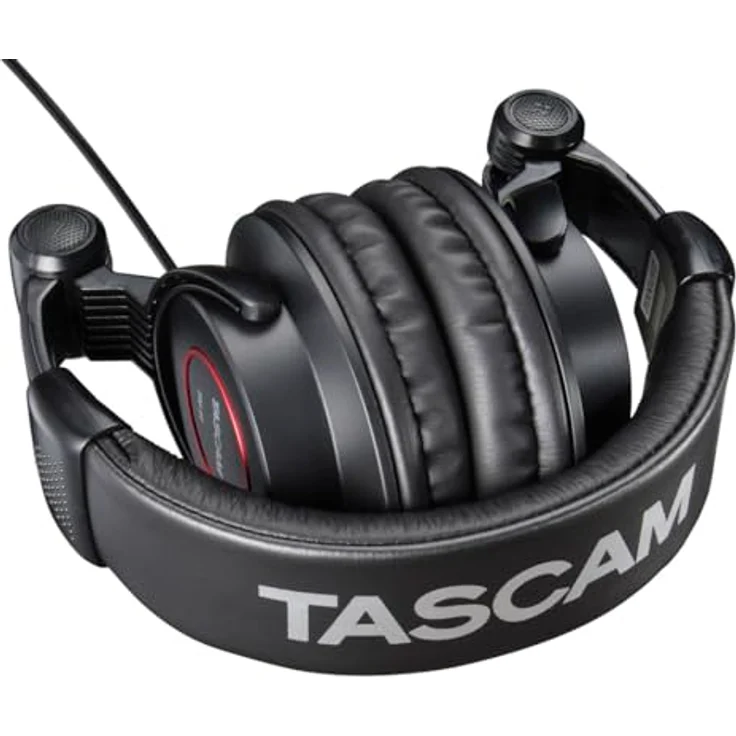 Tascam TH-11 Studio-Kopfhörer mit satter Basswiedergabe und klarem Sound, schwarz – Bild 2