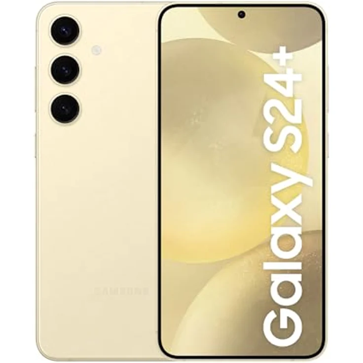Samsung Galaxy S24+ AI Smartphone, Android-Handy ohne Vertrag, 12 GB RAM, 256 GB Speicher, Amber Yellow – Bild 1
