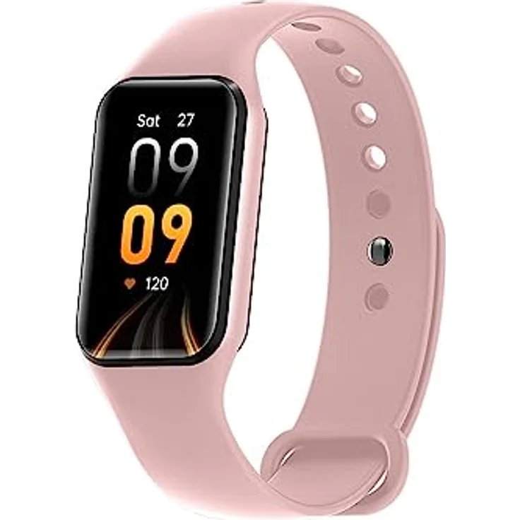 Blackview R1 Smartwatch, Sport Smartwatch mit 24 Trainingsmodi, Herzfrequenz- und Schlafmonitor, wasserdicht IP68, rosa Armband – Bild 3