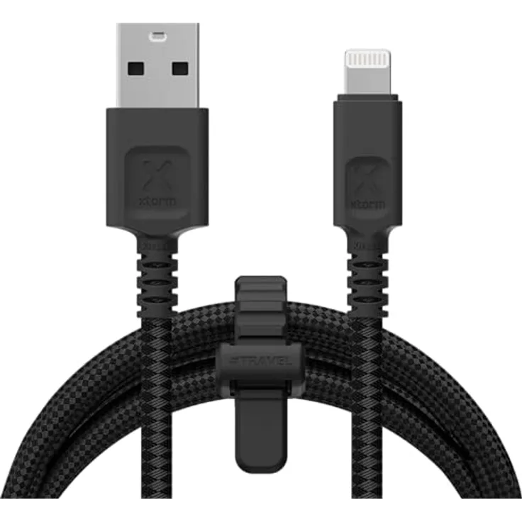 Xtorm Next Gen USB zu Lightning Kabel, 3 Meter, flexibles und langlebiges Kabel in Schwarz für Apple Geräte