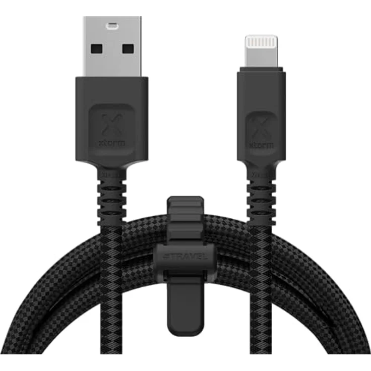 Xtorm Next Gen USB zu Lightning Kabel, 3 Meter, flexibles und langlebiges Kabel in Schwarz für Apple Geräte – Bild 1