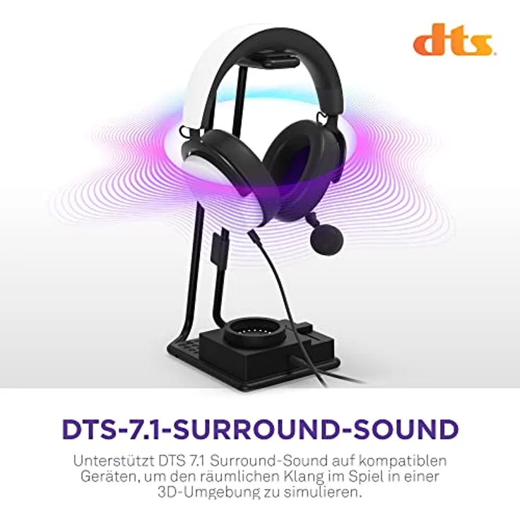 NZXT Relay SwitchMix PC-Gaming-Headset Ständer und Audiomixer – AP-USMSM-B1 - Nahtloses Umschalten zwischen Headset- und Lautsprecheraudio – Mixer in Studioqualität – Schwarz – Bild 5