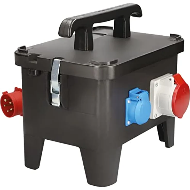 As - Schwabe, Steckdose, Mobiler Vollgummi Baustromverteiler, 400V/16A, Schwarz – Bild 5