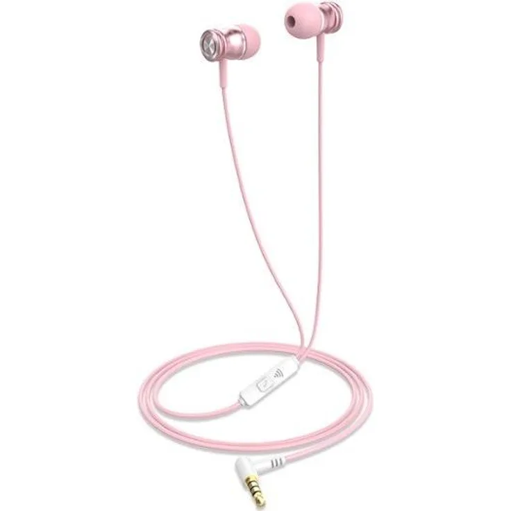 Havit 6939119030148, Kabelgebundene Musik-Kopfhörer, Pink, leichtes Design und hoher Tragekomfort