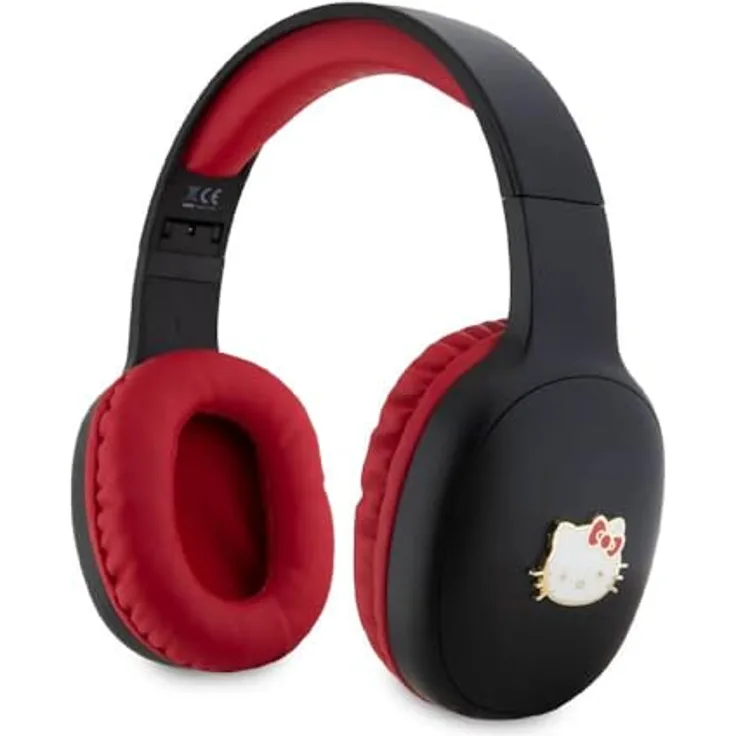 CG MOBILE Hello Kitty Bluetooth-Kopfhörer, ovale Form, Metall-Logo, Schwarz