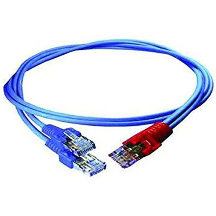 HOMEWAY Y-Patchkabel LAN/TAE bl/ge 1m Y-PATCHKABEL LAN/TAE