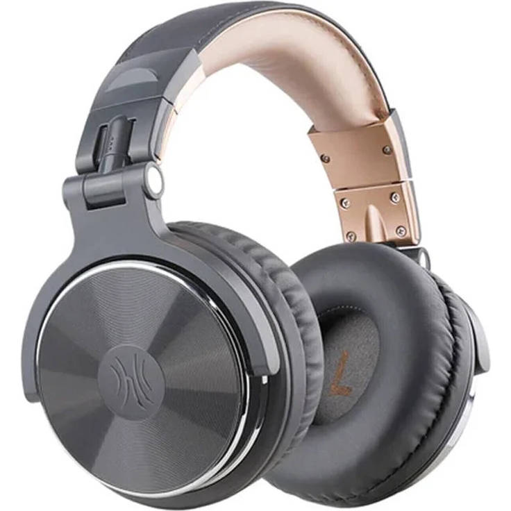 OneOdio Pro10, Kabelgebundene Kopfhörer mit 50 mm Treiber und dualen Anschlüssen (Grau)