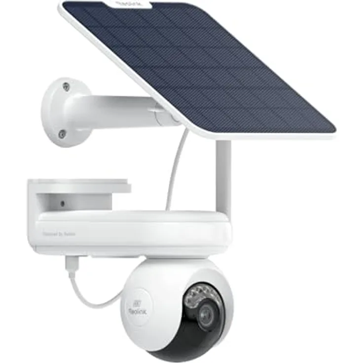 Reolink Altas PT Ultra, 4K Solar Überwachungskamera Aussen Akku mit ColorX-Nachtsicht, Auto-Tracking, Wi-Fi 6