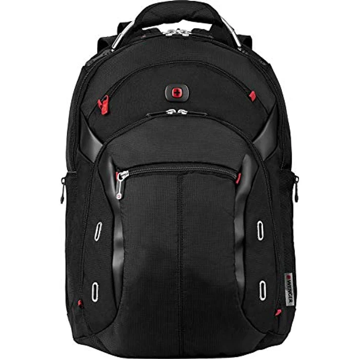 WENGER Gigabyte Laptop-Rucksack mit Tabletfach, Notebook bis 16 Zoll, Tablet bis 10 Zoll, Organizer, 17 l, Damen Herren, Büro Business-Reisen Uni, Schwarz, 600627 – Bild 1