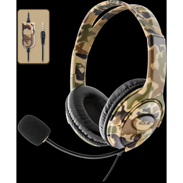 Nyko Combat Headset, Gaming Headset mit klarem Sound und komfortablem Design, schwarz
