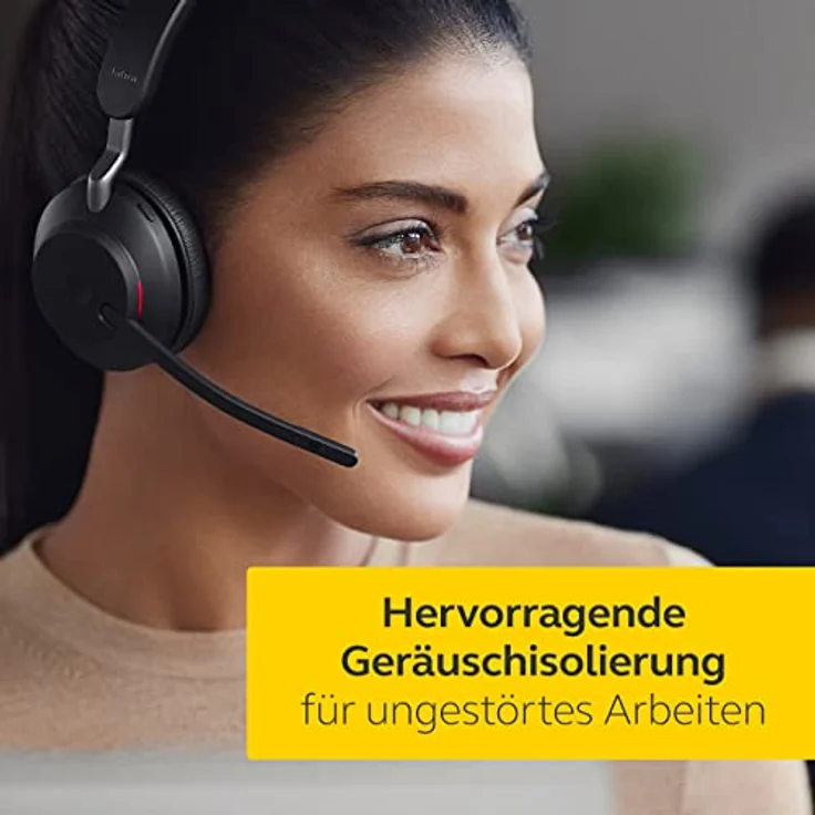 Jabra Evolve2 65 Headset, UC, USB-A, schwarz – Bild 3