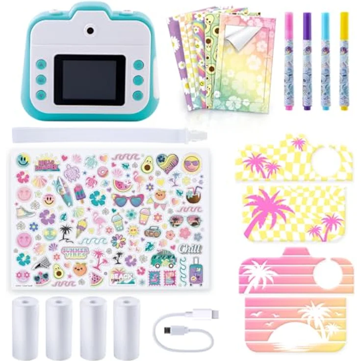 Canal Toys PHOTO CREATOR Instant Camera Summer Edition, Sofortbildkamera mit sofortiger Druckfunktion, benutzerfreundlichem Design für kreative Köpfe, bunt – Bild 5