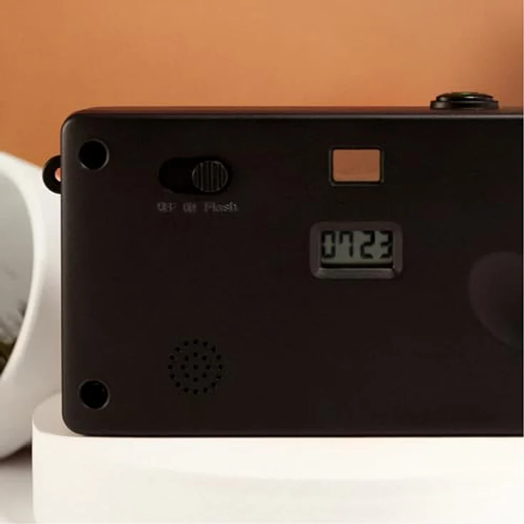 Camp Snap CS-V105, Retro Digitalkamera im Vintage-Look, 8MP mit USB-C und SD-Slot, braun – Bild 4