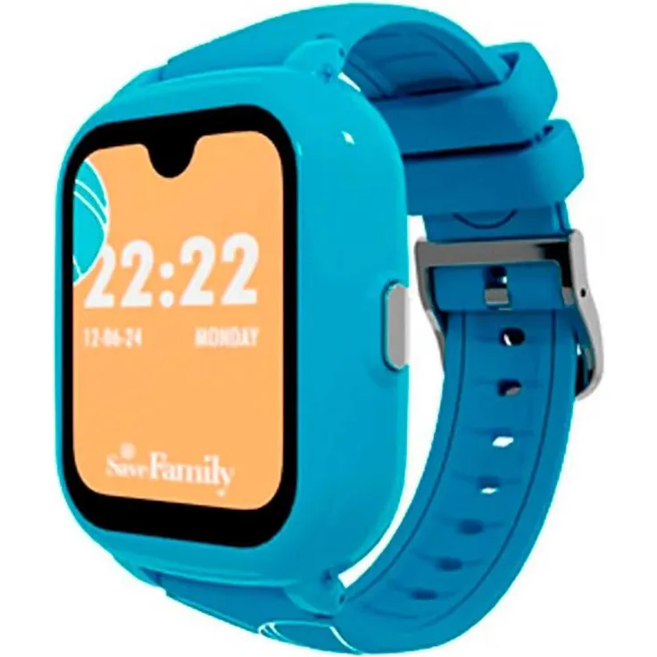 SaveFamily Iconic Plus 2, Smartwatch mit 1,78" Touchscreen, WLAN, GPS, blauer Farbton