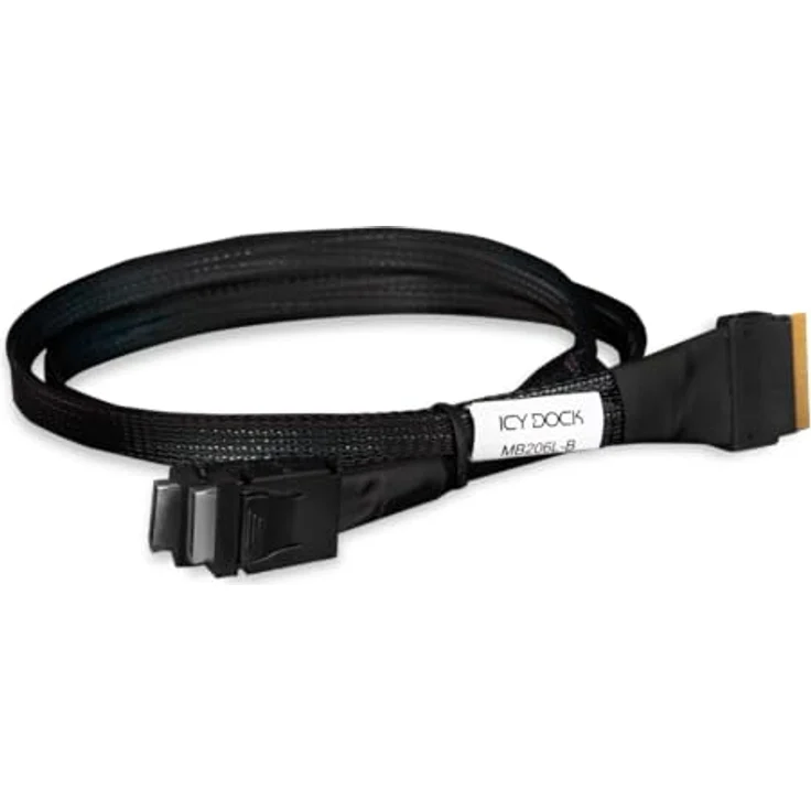 Icy Dock SlimSAS 8i to 2 x OCulink 4i Kabel, PCIe 4.0, Hochgeschwindigkeitsdatenübertragung – Bild 1