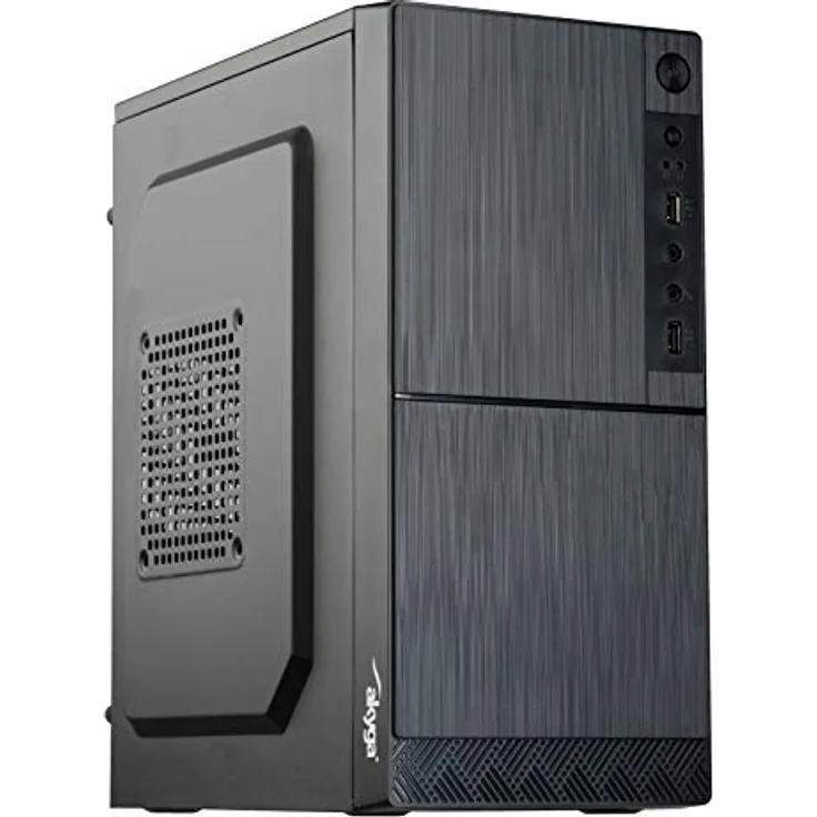 Micro ATX Akyga AK35BK Gehäuse 2X USB 2.0 schwarz ohne PSU