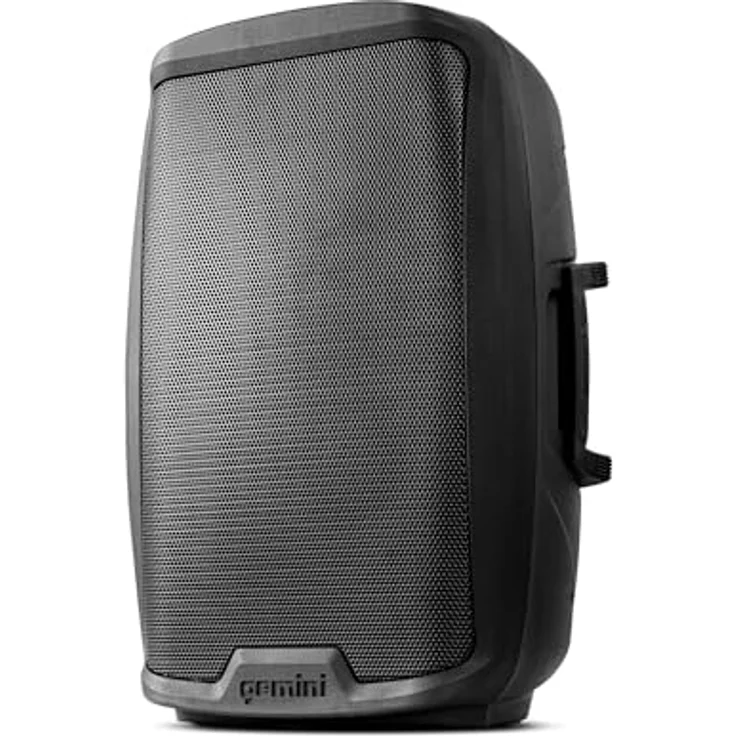 Gemini AS-2115P, 2-Wege PA-Lautsprecher mit 2000W Verstärker, 40 - 20000 Hz, kabelgebunden, Schwarz – Bild 1