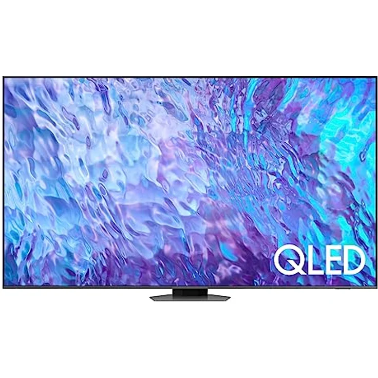 Samsung QLED 4K Q80C 98 Zoll Fernseher (GQ98Q80CATXZG, Deutsches Modell), Smart-TV, Direct Full Array, Neural Quantum Prozessor 4K, Real Depth Enhancer [2023] [Energieklasse F] – Bild 1