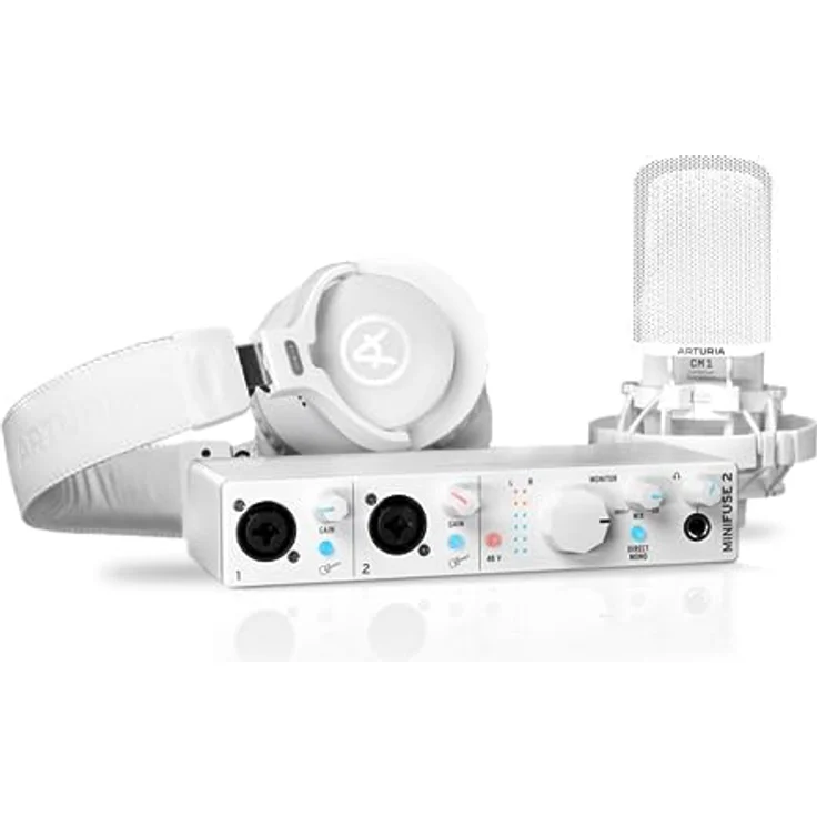 Arturia MiniFuse Recording Pack White USB-Audio Interface+ CM1 + EF1 - USB Audio Interface – Bild 1
