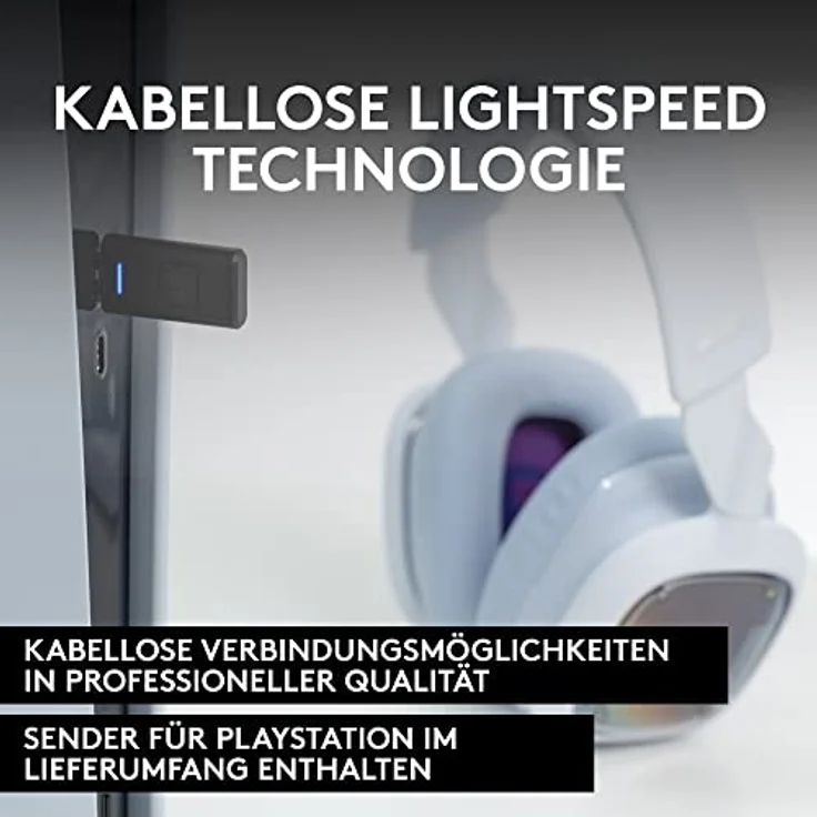 Logitech G Astro A30 LIGHTSPEED Kabelloses Gaming-Headset, Bluetooth-fähig, Dolby Atmos, Abnehmbares Boom, 27 h Akku, 3Daudiokomp., für PS5, PS4, Xbox, Nintendo Switch, PC, Android – Bild 4
