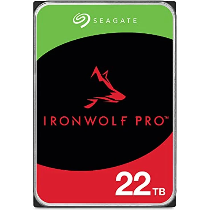 Seagate IronWolf Pro, NAS interne Festplatte 22 TB, 3.5 Zoll, 7200 U/Min, CMR, 256 MB Cache, SATA 6 GB/S, inkl. 3 Jahre Rescue Service, Modellnr.: ST22000NT001 – Bild 1